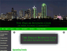 Tablet Screenshot of dallasbusinessclub.com